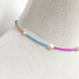 Bohemian Beads Mix Match Necklace Summer Charm Pearl Choker Party Travel
