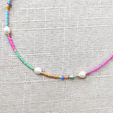 Bohemian Beads Mix Match Necklace Summer Charm Pearl Choker Party Travel
