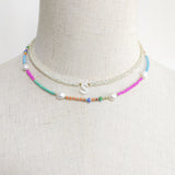 Bohemian Beads Mix Match Necklace Summer Charm Pearl Choker Party Travel