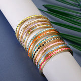 Bohemian Brass Open Bracelet Heart Butterfly Drip Accessories