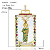 Bohemian Enamel Pendant CZ Necklace Bracelet Jewelry