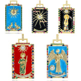 Bohemian Enamel Pendant CZ Necklace Bracelet Jewelry