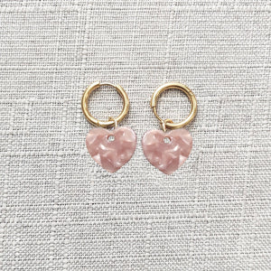 Bohemian Acrylic Pendant Earrings Charm Heart-shaped