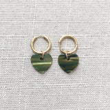 Bohemian Acrylic Pendant Earrings Charm Heart-shaped