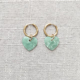 Bohemian Acrylic Pendant Earrings Charm Heart-shaped