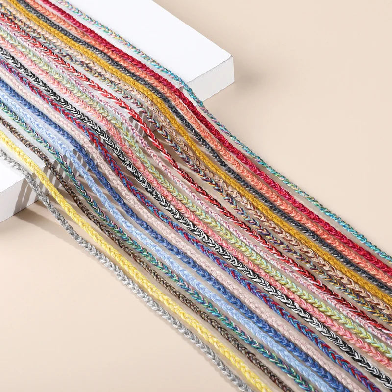 Bohemian Twist Braided Cotton Thread Rope DIY Jewelry