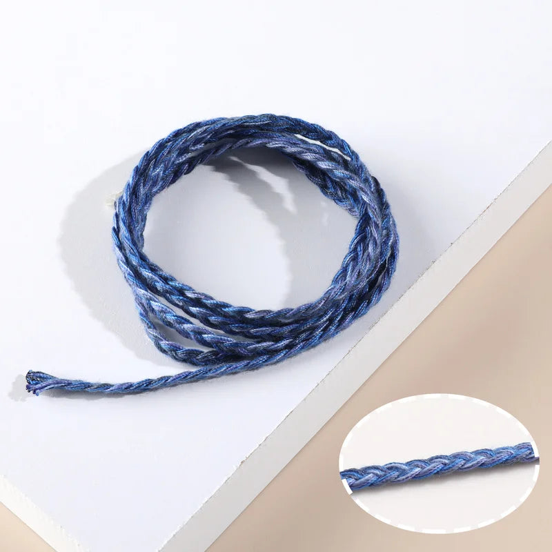 Bohemian Twist Braided Cotton Thread Rope DIY Jewelry
