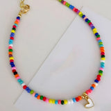 Bohemian Colorful Beads Mix Anklets Women Girls Everyday Foot Jewelry