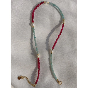 Boho Colorful Beads Mix & Match Necklace Summer Pearl Choker