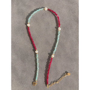 Boho Colorful Beads Mix & Match Necklace Summer Pearl Choker
