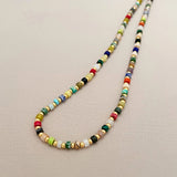 Bohemian Stone Bead Choker Necklace for Women Charm Party Jewelry