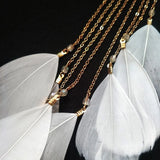 Boho Feather Ear Hook Earrings Tassels Cuff Clip-on