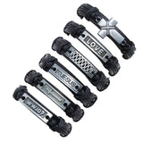 Bohemian Cross Bracelet Set Stainless Steel Goth Men's Leather Bracelets