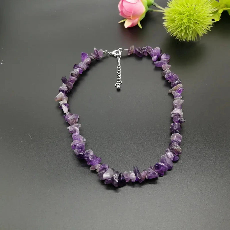 Bohemian Crystal Stone Choker Necklace for Women H123