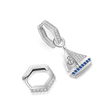 925 Sterling Siliver Anchor & Rudder Boat Drop Earrings for Women