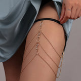 Crystal Infinity Leg Thigh Chain Women Beach Sexy Body Jewelry
