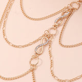 Crystal Infinity Leg Thigh Chain Women Beach Sexy Body Jewelry