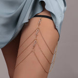Crystal Infinity Leg Thigh Chain Women Beach Sexy Body Jewelry