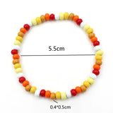 Bohemian Enamel Beaded Women's Bracelet Bangle DIY Colorful Round Beads