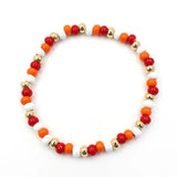 Bohemian Enamel Beaded Women's Bracelet Bangle DIY Colorful Round Beads