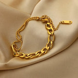 Bohemian Ethnic Style Thick Chain Aluminum Chain Bracelet