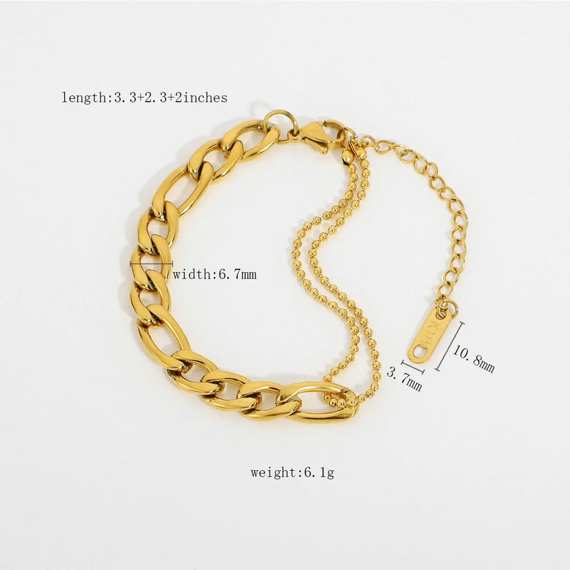 Bohemian Ethnic Style Thick Chain Aluminum Chain Bracelet