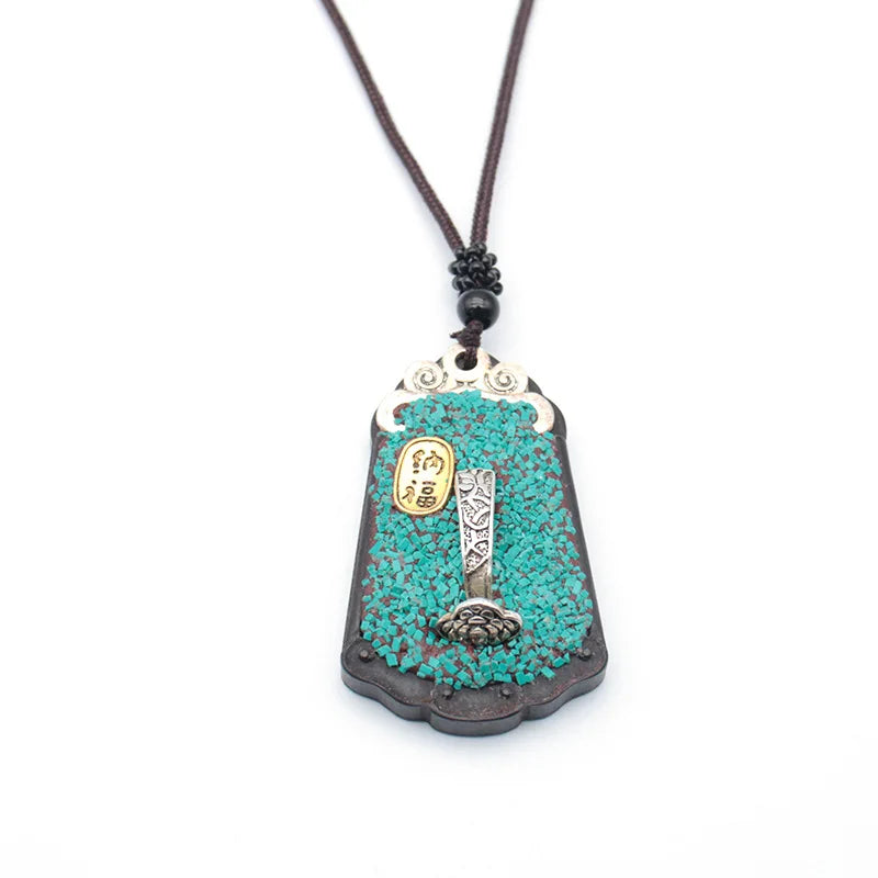 Bohemian Tibetan Style Vintage Pendant Sweater Chain Necklace