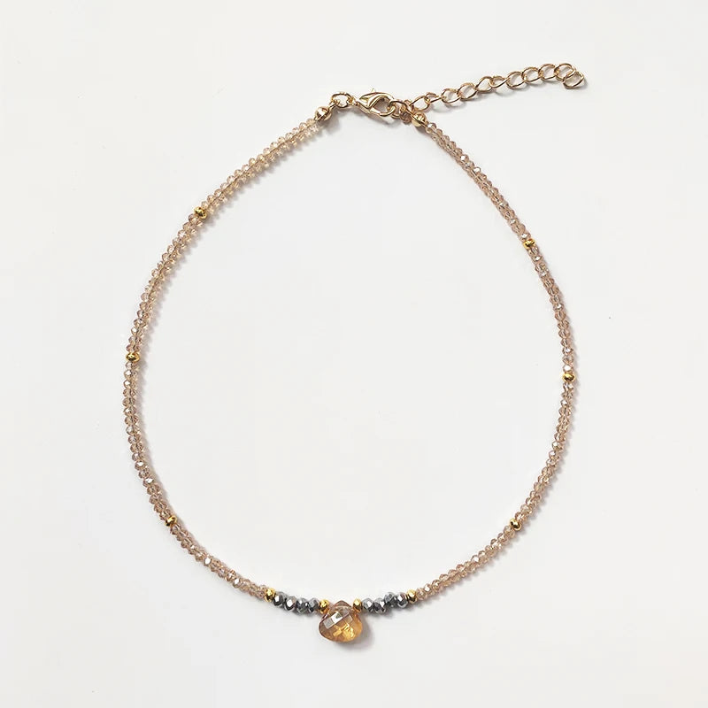 Bohemian Crystal Beads Necklace Choker Mix And Match Girl Birthday