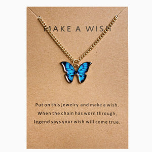 Bohemian Butterfly Pendant Necklace for Women