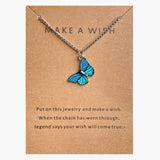 Bohemian Butterfly Pendant Necklace for Women