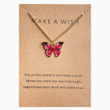 Bohemian Butterfly Pendant Necklace for Women