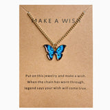 Bohemian Butterfly Pendant Necklace for Women