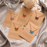 Bohemian Butterfly Pendant Necklace for Women