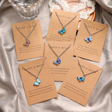 Bohemian Butterfly Pendant Necklace for Women