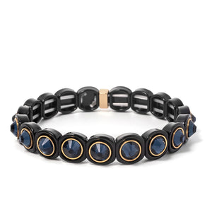 Bohemian Enamel Bracelets Colorful Beads Stone Bracelet Crystal Bangle