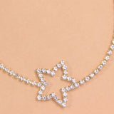 Boho Rhinestone Star Anklet Bracelet Beach Accessory