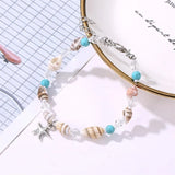 Boho Starfish Women's Feet Chain Conch Beaded Shell Jewelry