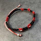 Bohemian Flowers Wedding Bracelets 925 Sterling Silver Beads
