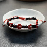 Bohemian Flowers Wedding Bracelets 925 Sterling Silver Beads