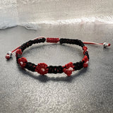 Bohemian Flowers Wedding Bracelets 925 Sterling Silver Beads