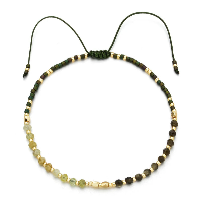 Bohemian Glass Crystal Beads Charm Bracelets For Women