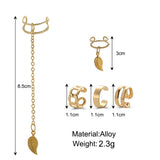 Bohemian Long Chain Drop Earrings Leaves Star Moon Dangle Earrings