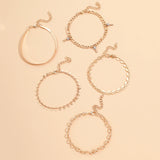 Bohemian Snake Chain Anklet Key Heart Tassel Chain LegChain