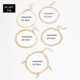 Bohemian Snake Chain Anklet Key Heart Tassel Chain LegChain