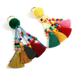 Bohemian Bag Pendant Charm Pom Pom Keychain Tassel Trinket Pompom Key Chain