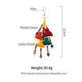 Bohemian Bag Pendant Charm Pom Pom Keychain Tassel Trinket Pompom Key Chain