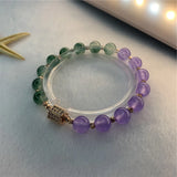 Bohemian 8mm Beaded Bracelet Natural Stone Jades Yoga Alloy Jewelry