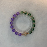 Bohemian 8mm Beaded Bracelet Natural Stone Jades Yoga Alloy Jewelry