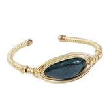 Bohemian Metal Cuff Bracelet Rhinestone Bangles Jewelry