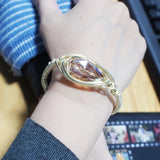 Bohemian Metal Cuff Bracelet Rhinestone Bangles Jewelry